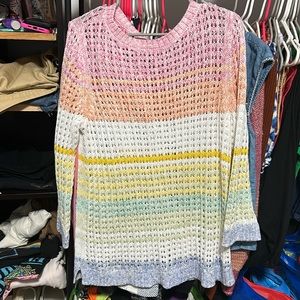 Talbots open knit top large